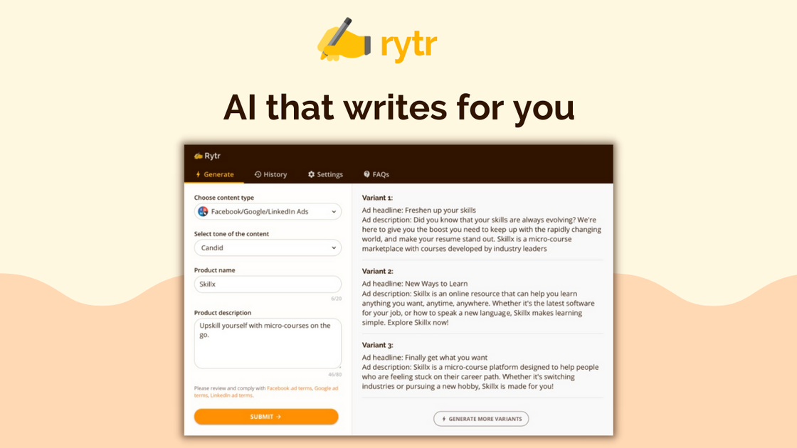 Rytr | Exclusive Offer from AppSumo