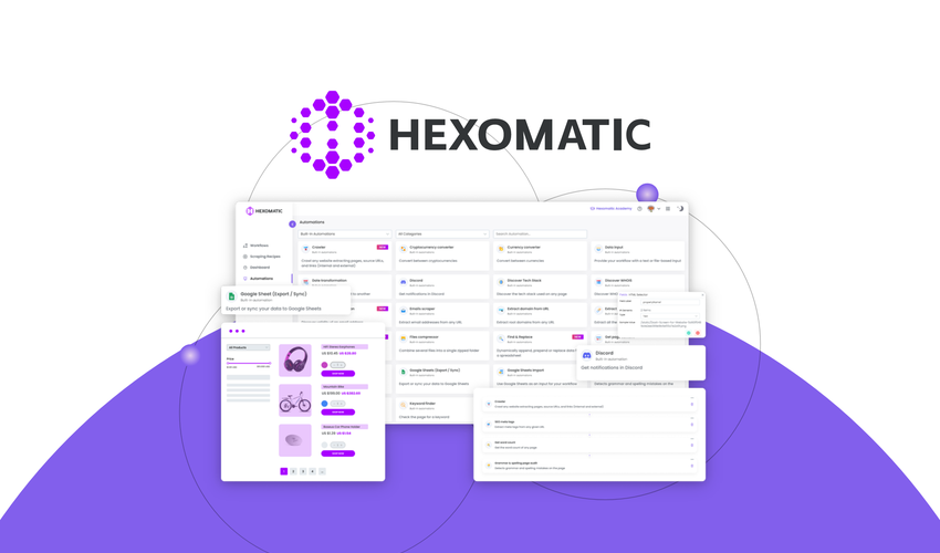 Hexomatic Lifetime Deal-Pay Once & Never Again