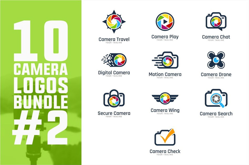 10 Camera Logo Bundle #2 | Discover products. Stay weird. - AppSumo