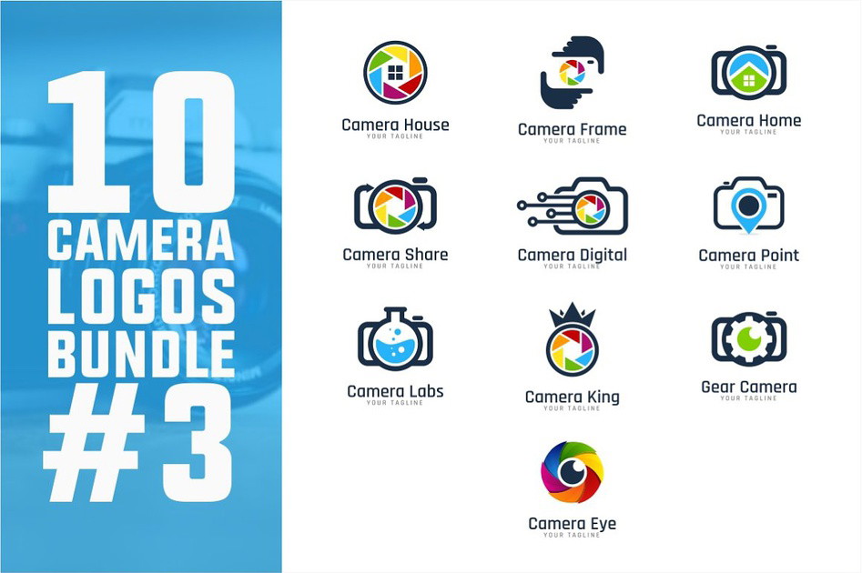 10 Camera Logo Bundle #3 | Discover products. Stay weird.