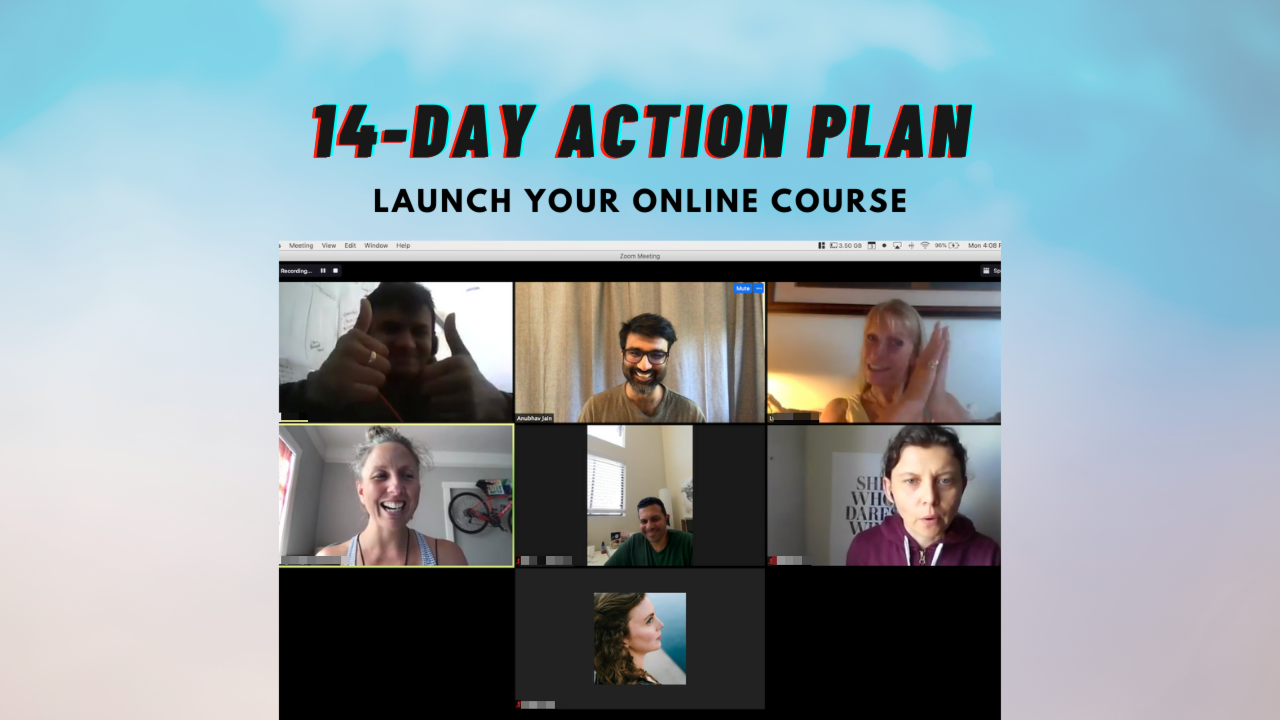 14-Day Action Plan: Launch Your Online Course and Get Students Who Pay
