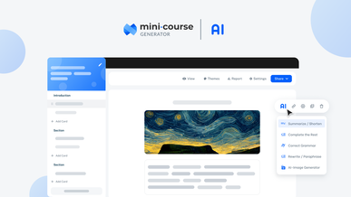 Mini Course Generator
