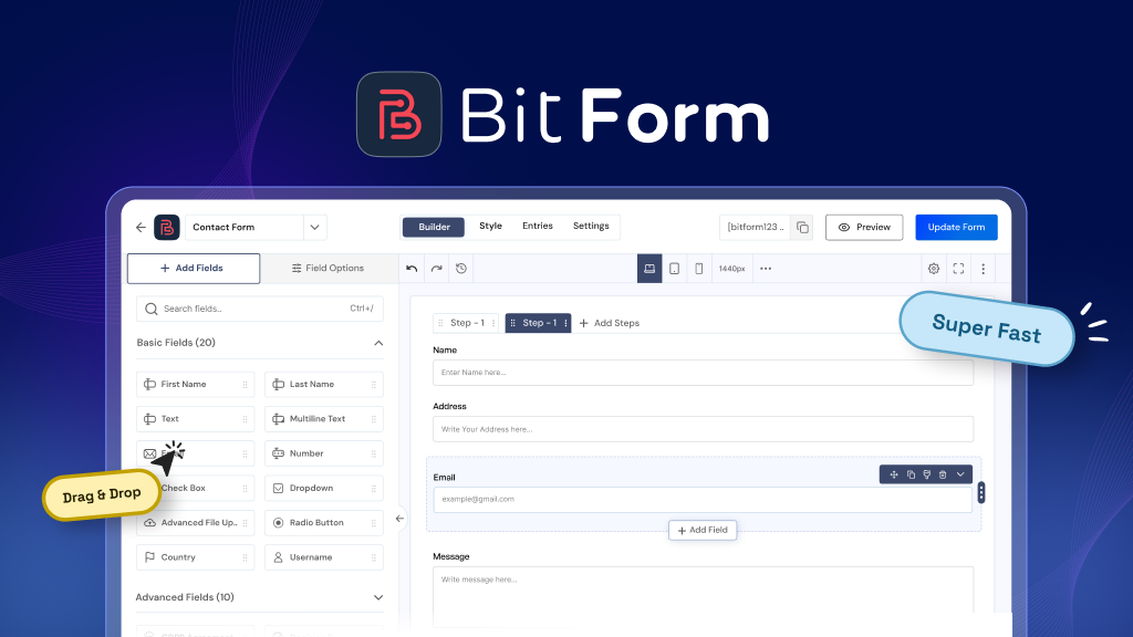 Bit Form – WordPress Form Builder Plugin
