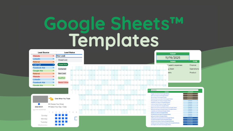 AppSumo's Google Sheets Template Pack