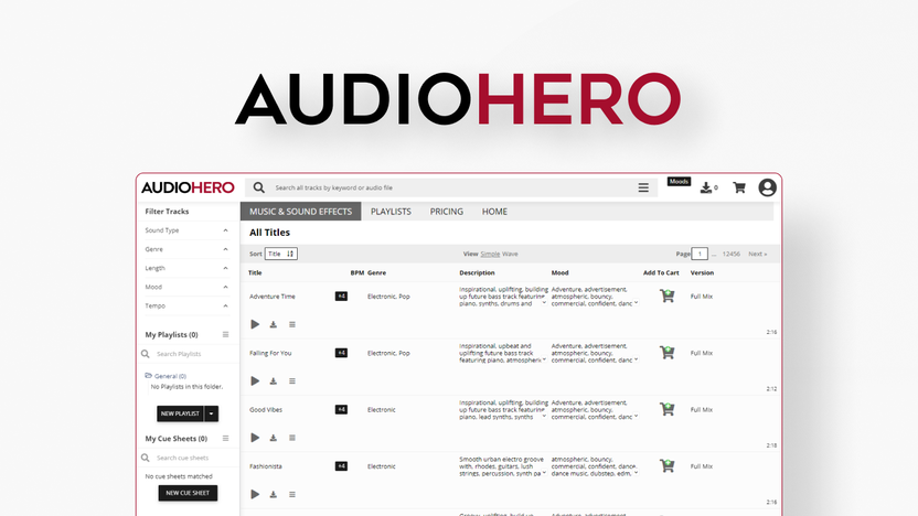 Audiohero Pricing: Affordable Plans for Quality Soundtracks