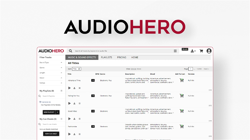 AudioHero – Premium Royalty Free Music and SFX
