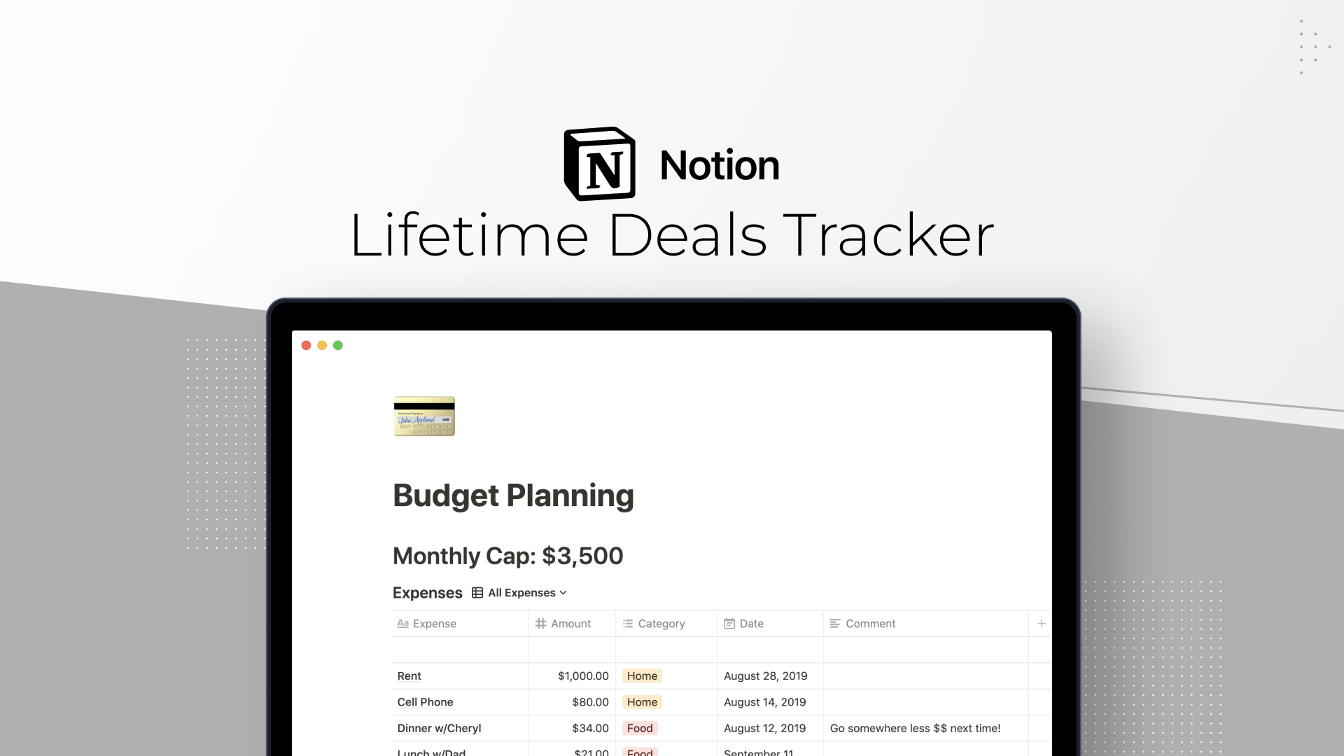 Lifetime Deals Tracker - Notion Template