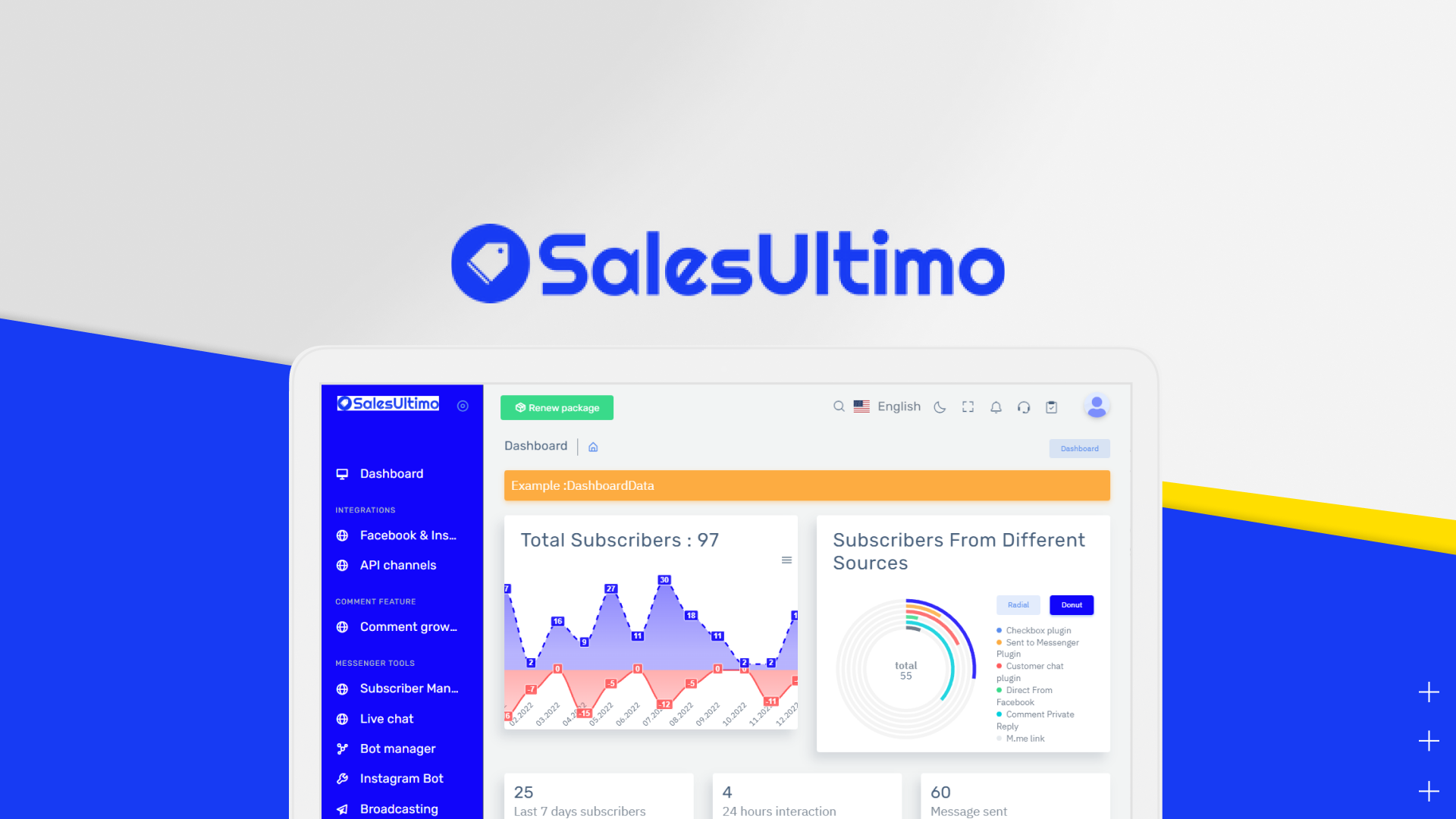 SalesUltimo: All-In-One AI-Powered Chatbot & Social Media Marketing Suite