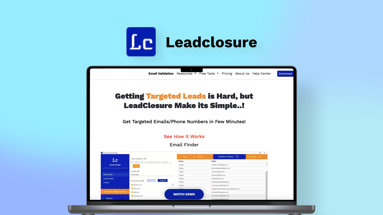 leadscrape not loading