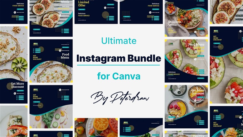 Ultimate Instagram Bundle for Canva by Peterdraw