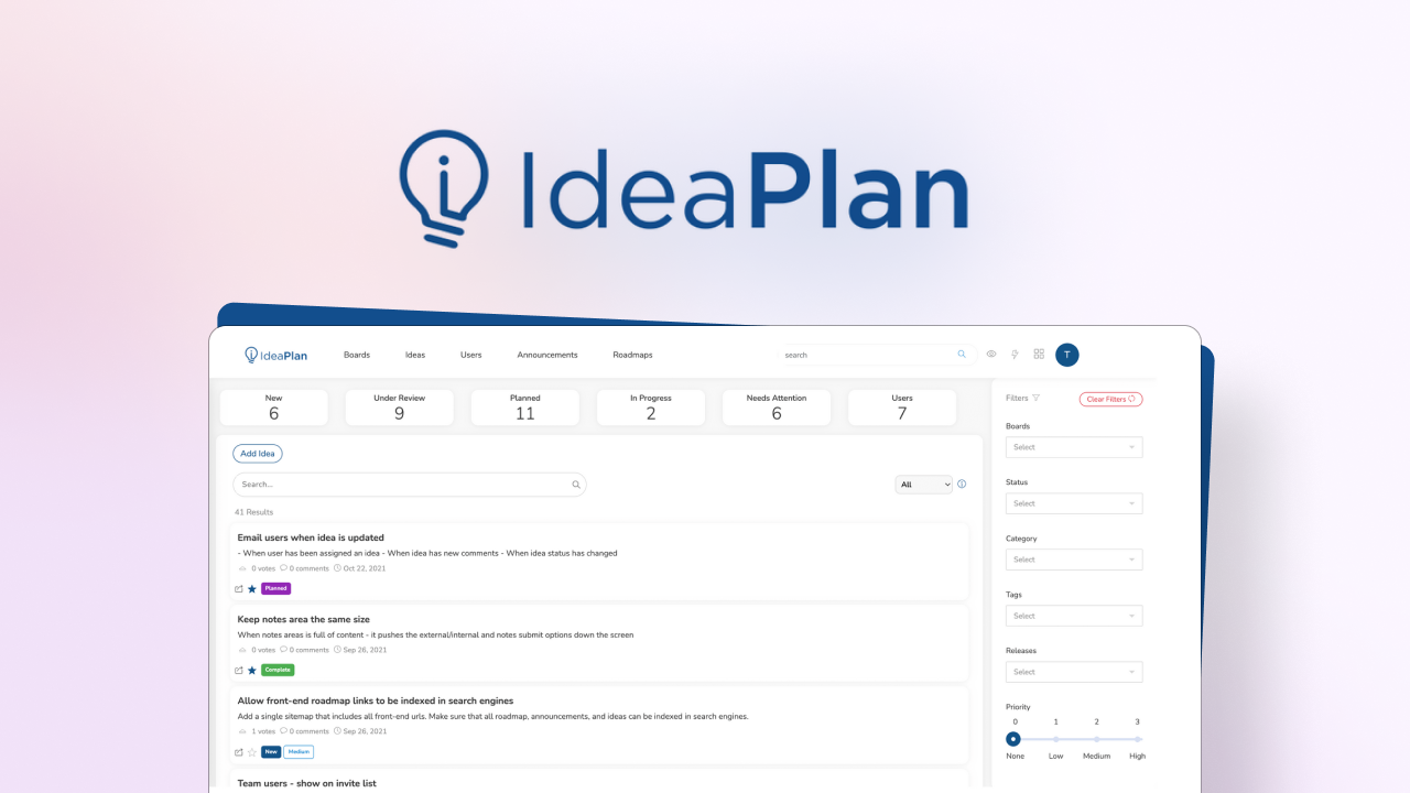 AppSumo Deal for IdeaPlan