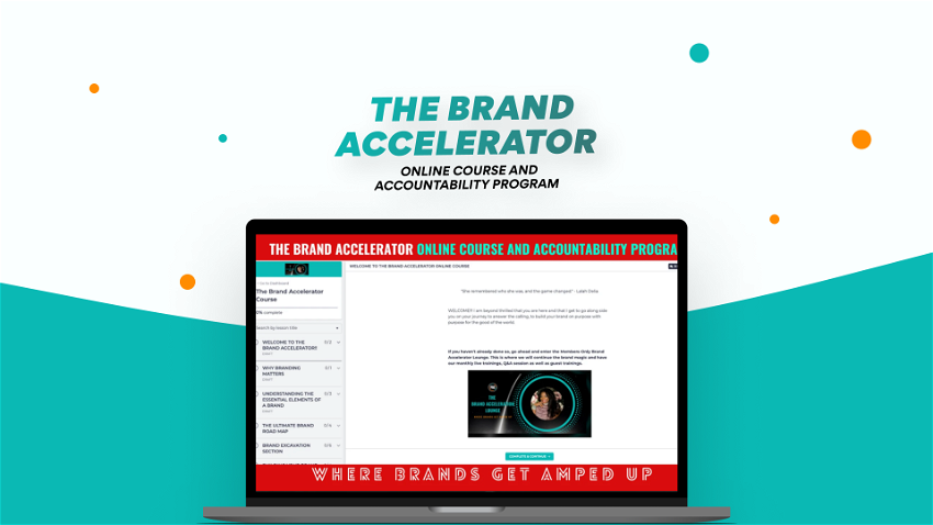 The Brand Accelerator Online Course and Accountability Program