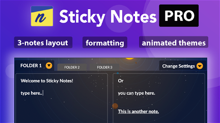 Sticky Notes Pro - Quickest Note Taking For Your Browser