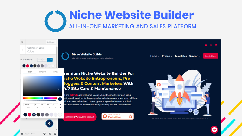 Niche Website Builder (Up to 100 Sites with Unlimited Monthly Page Views & Unlimited SSD Storage)