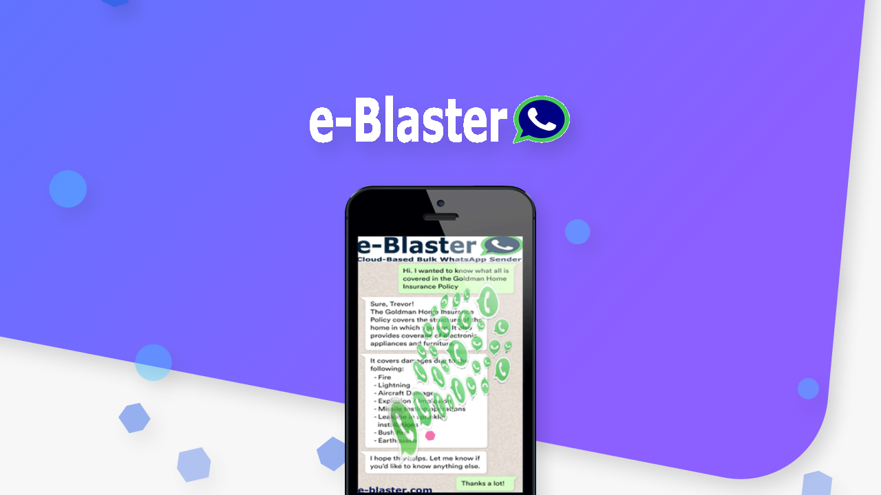 AppSumo Deal for e-Blaster - Cloud-Based Bulk WhatsApp Marketing Tool and API