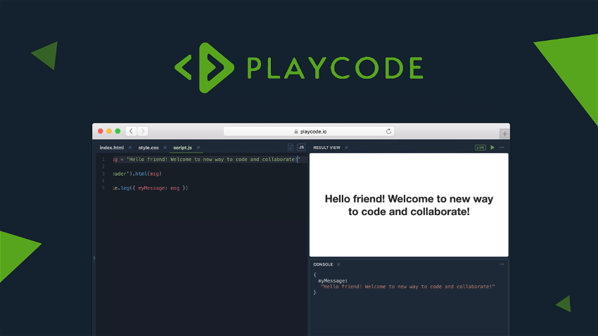 PlayCode - Javascript Playground