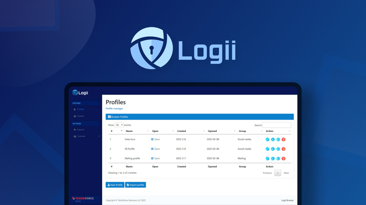 Logii - Multi-login, Anti-Detect Browser for Growth Marketers