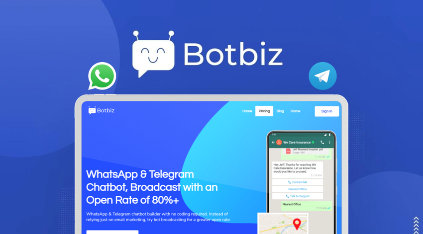 Botbiz - WhatsApp and Telegram Chatbot Builder