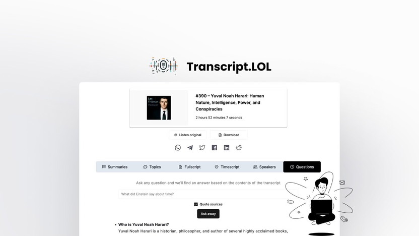 Transcript.Lol Lifetime Deal: Unlock Unlimited Transcriptions Forever