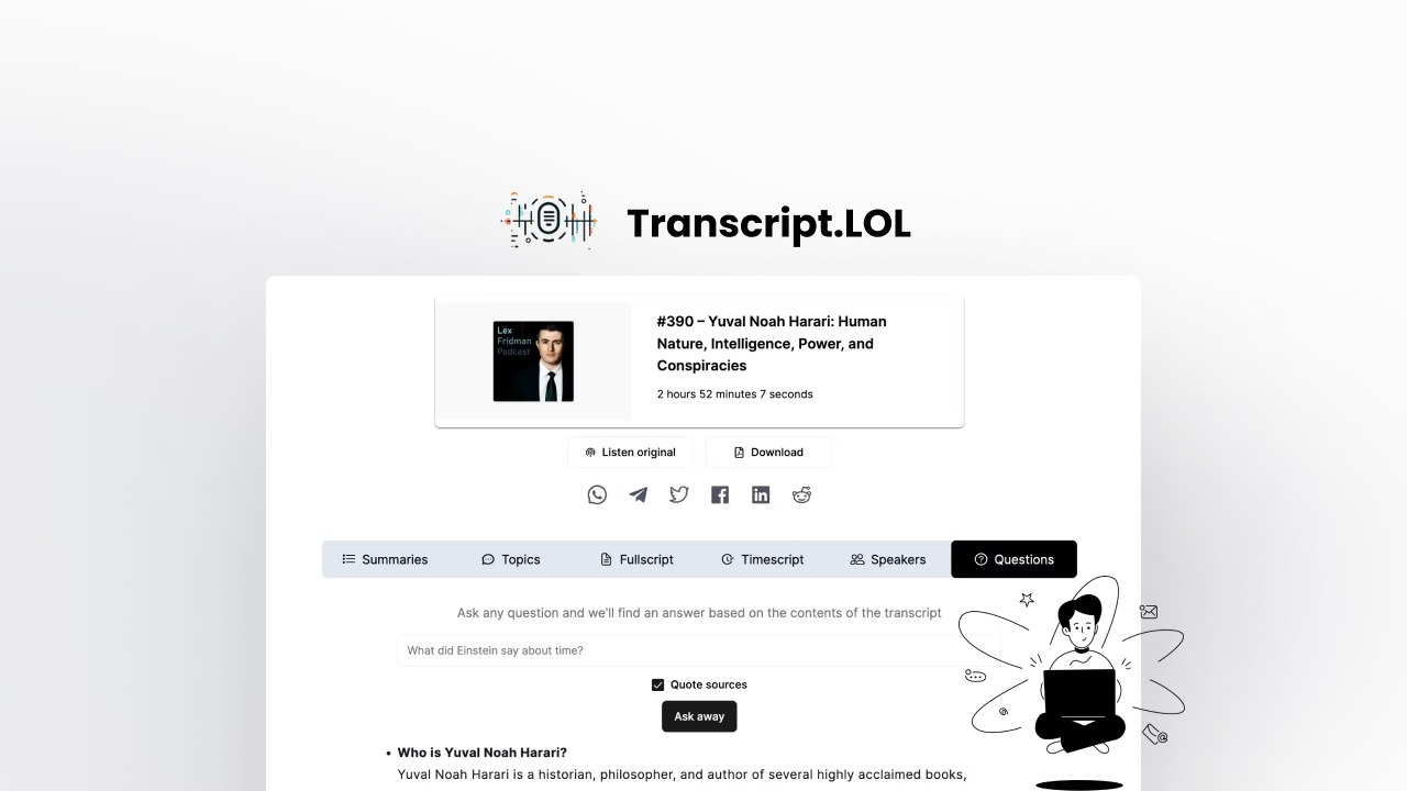 Transcript.LOL logo
