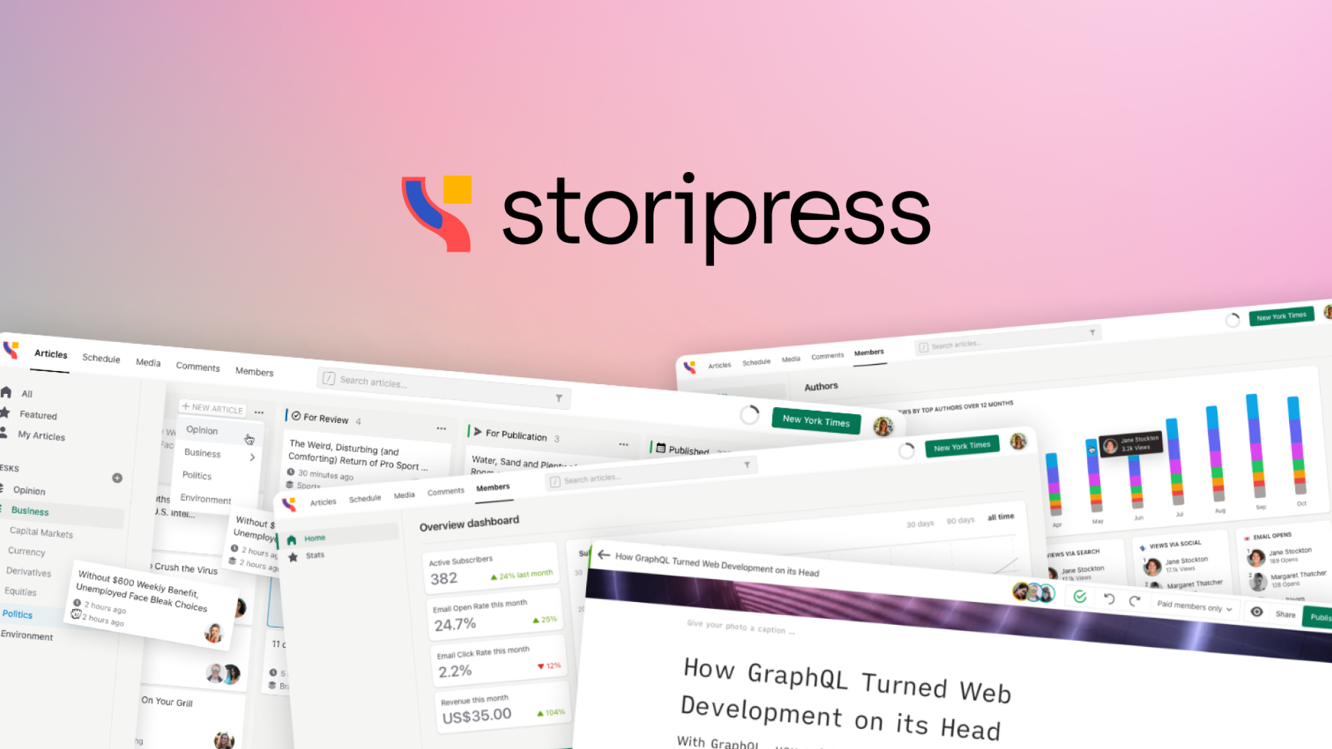 Storipress - Plus exclusive logo