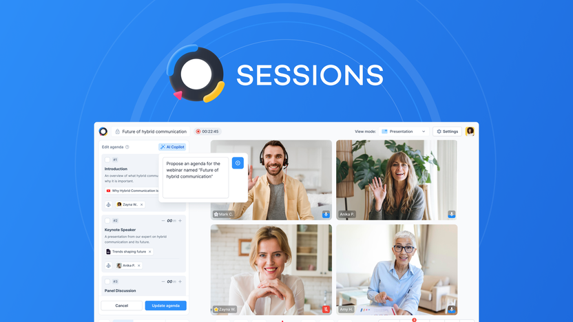 Create Session Sessions - Create immersive webinars & demos | AppSumo