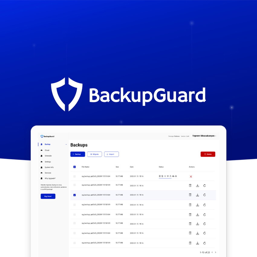 BackupGuard WordPress Plugin