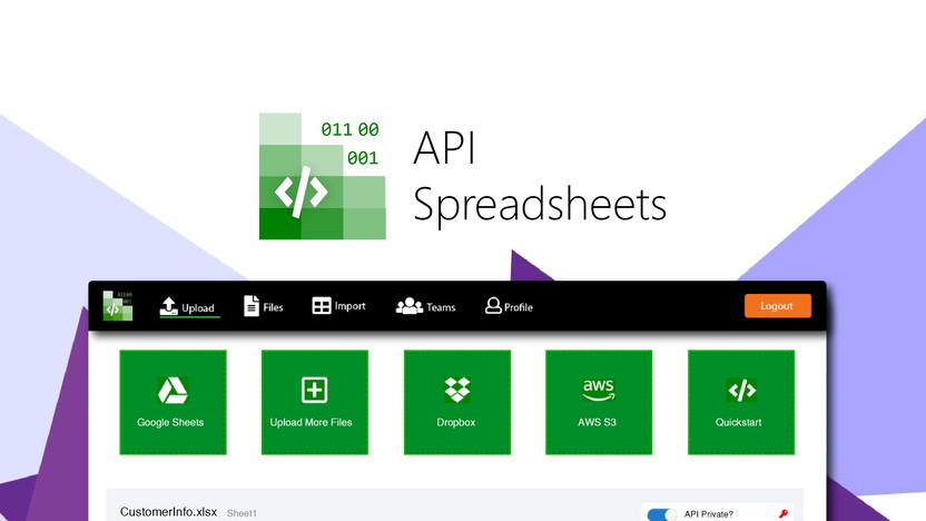 API Spreadsheets - Create spreadsheet importers | AppSumo