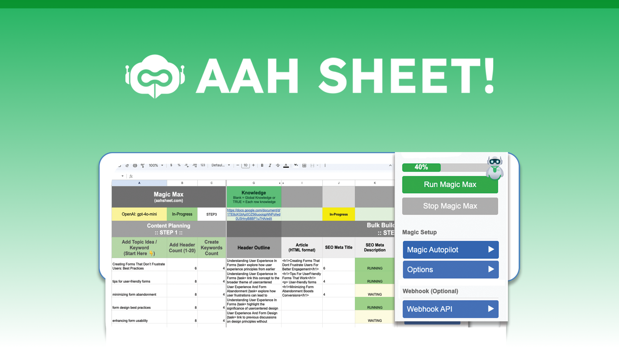 AahSheet Review: Best for Bulk Ecommerce Content Automation in 2026