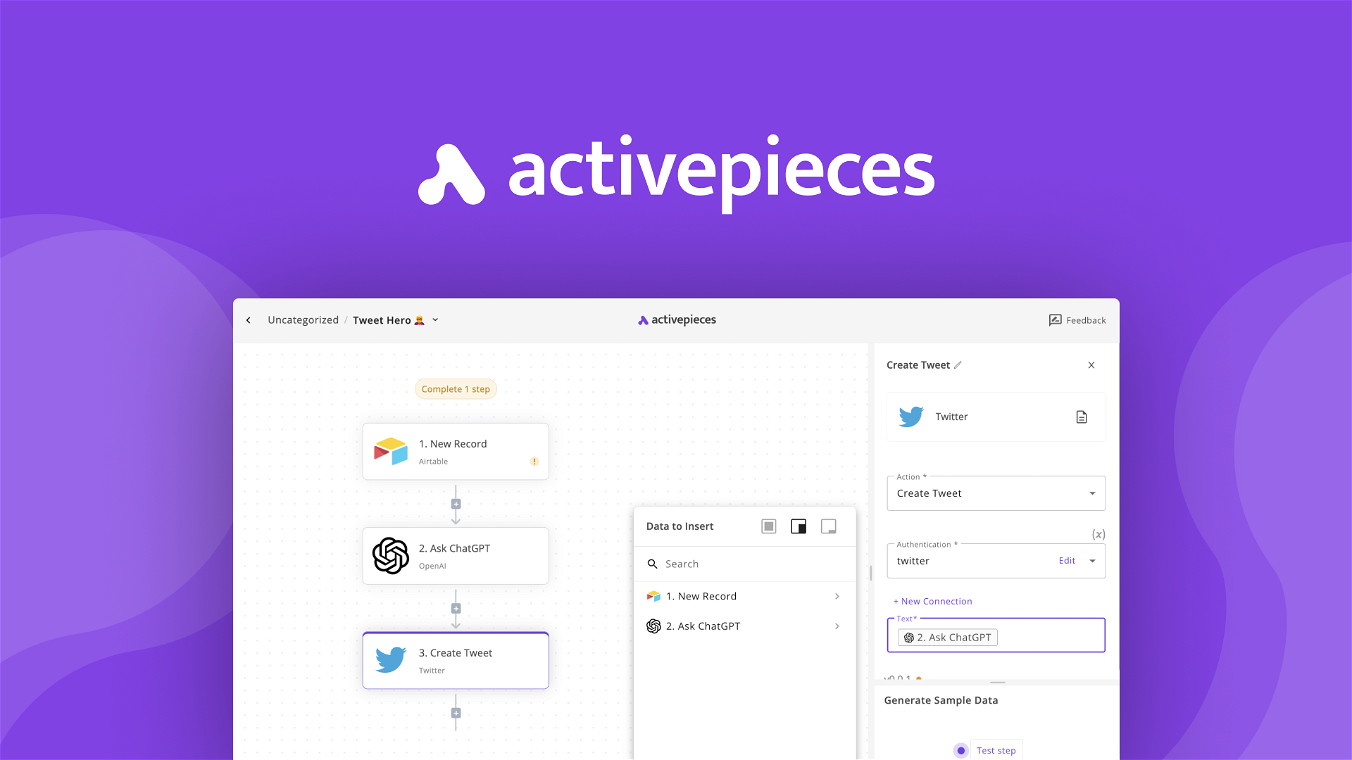 Activepieces User Interface