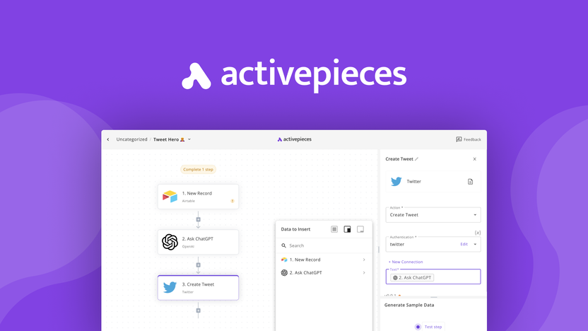 Activepieces - Create automations for 100+ apps | AppSumo