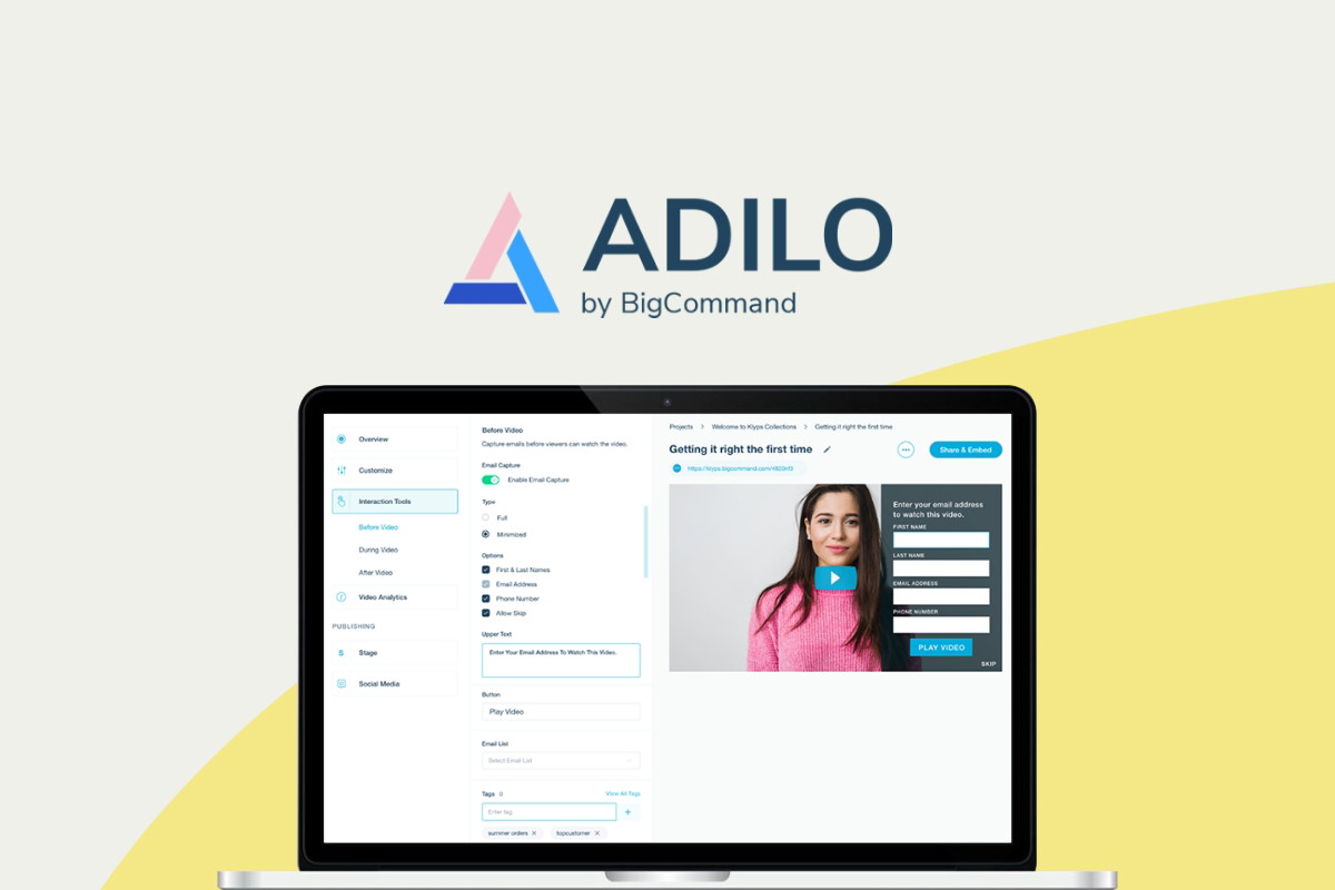 Adilo - Get audio and video hosting that converts | AppSumo