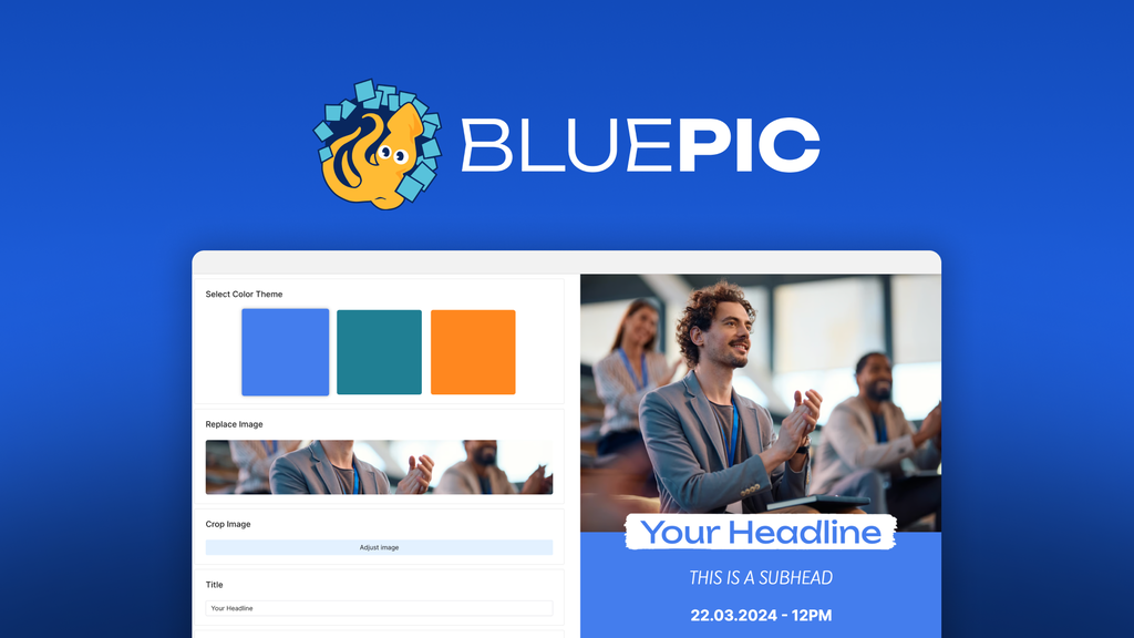 Thumbnail for: Build Dynamic Graphic Templates That Adapt To New Content | Bluepic
