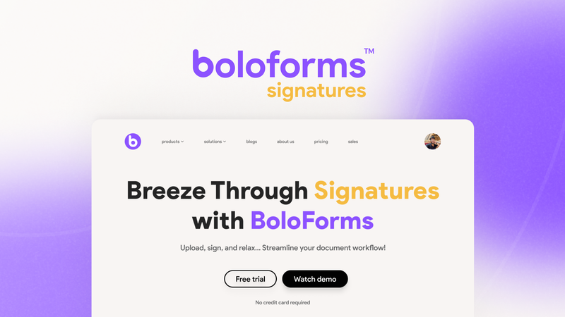 BoloForms Signature