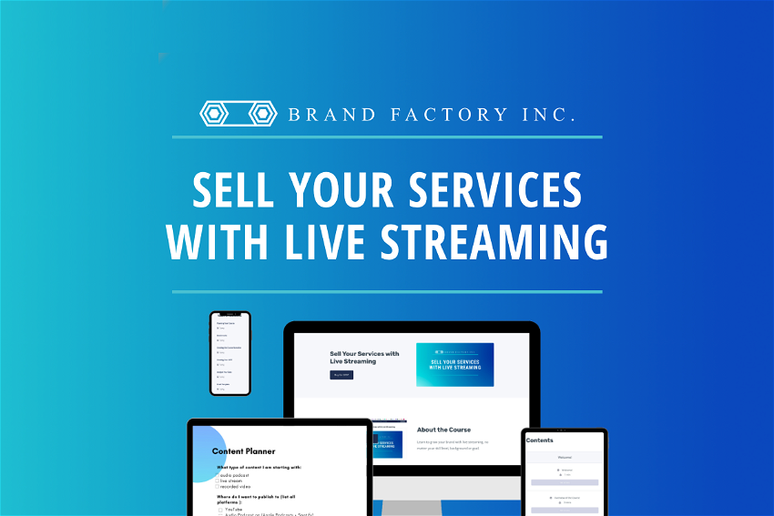 Sell Your Services with Live Streaming