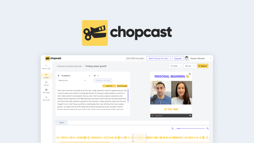 chopcast - Turn videos into clips in seconds | AppSumo