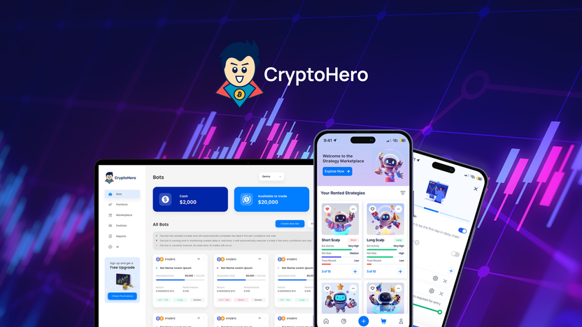 Cryptohero-Automate Your Crypto Trading All Day Long With Specialized Ai Bots| Lifetime Deal
