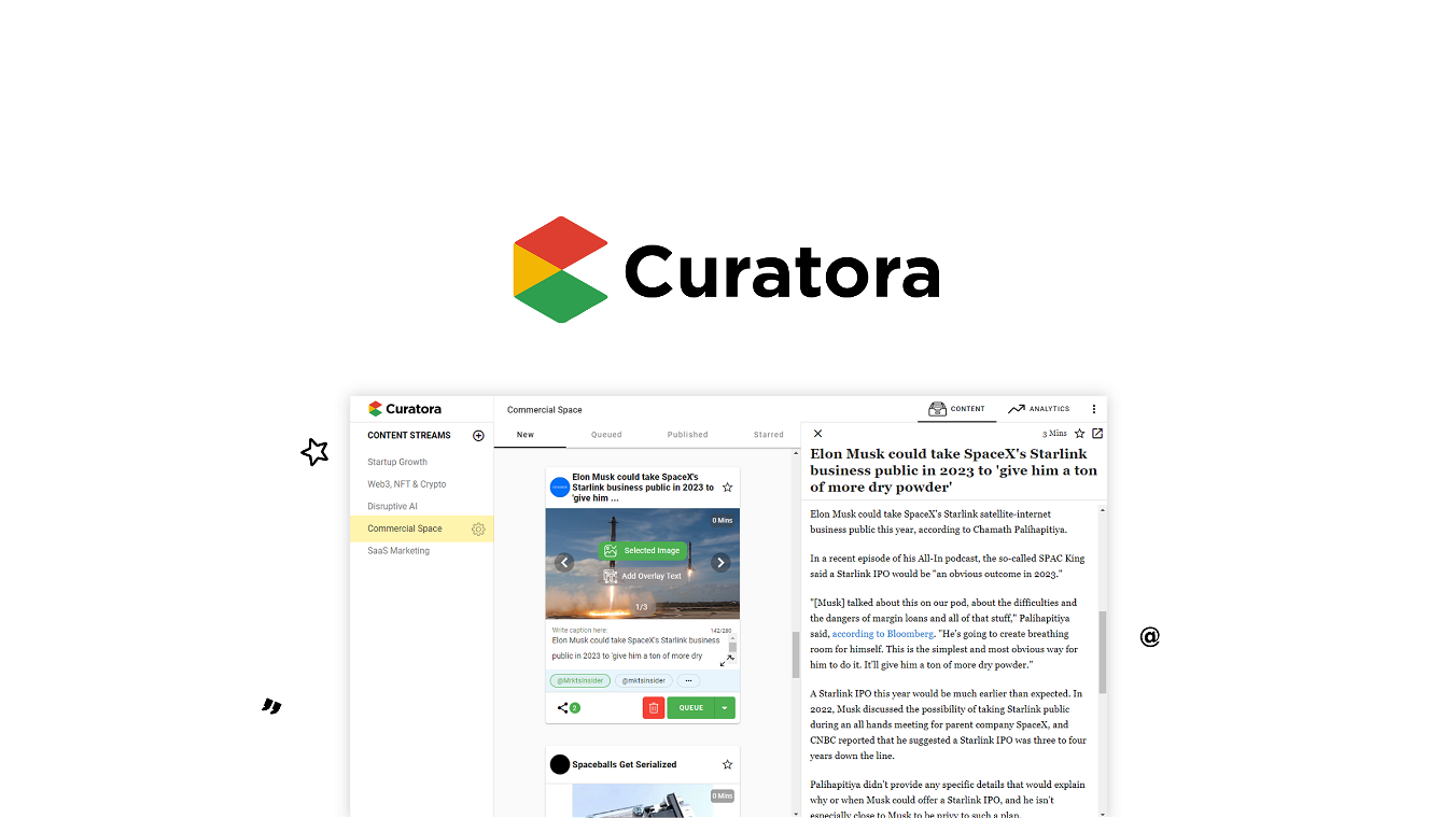 Curatora Lifetime Deal-Pay Once & Never Again