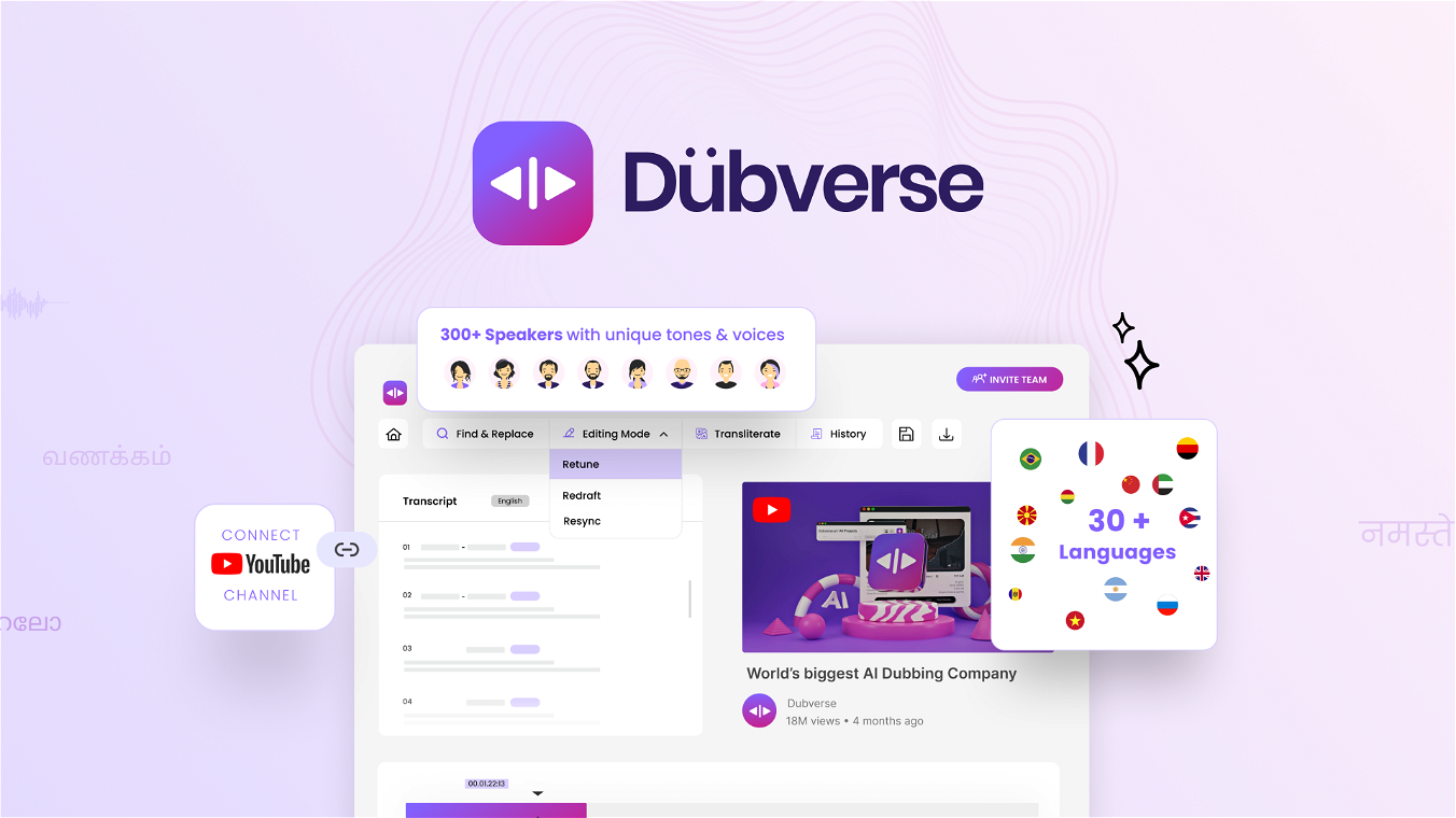 Dubverse.ai Lifetime Deal-Pay Once And Never Again