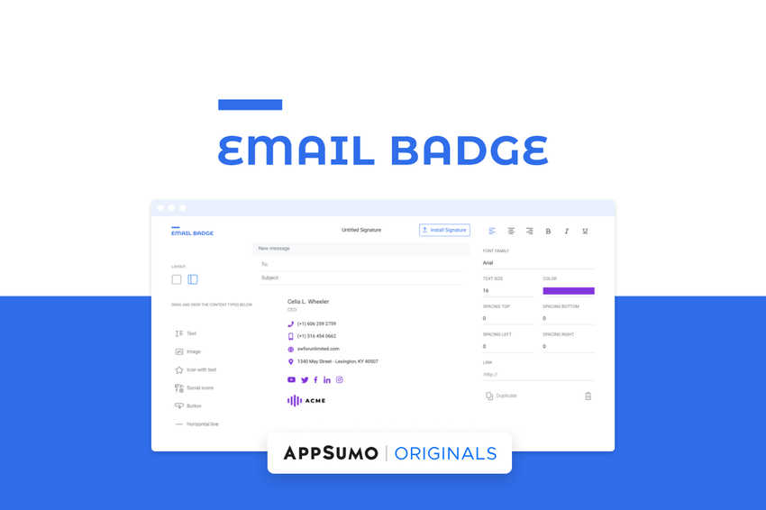 EmailBadge - Plus exclusive