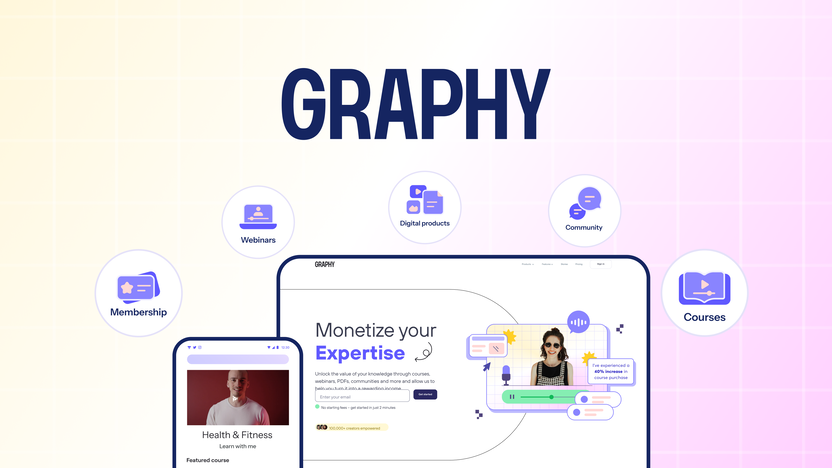 Graphy - Create, market, and sell online courses | AppSumo