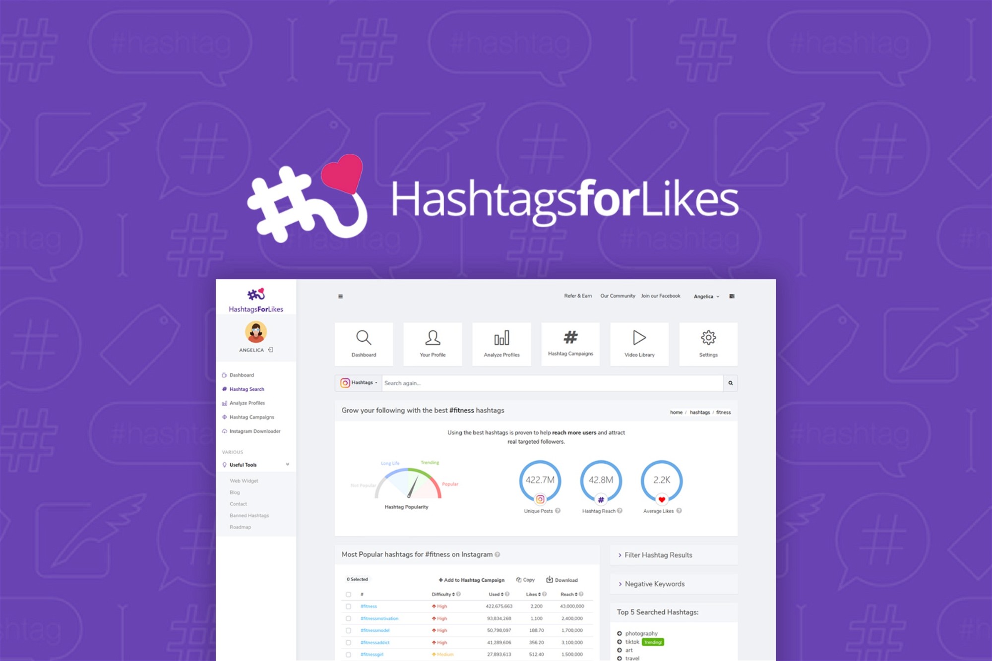 HashtagsForLikes Get quality hashtag suggestions | AppSumo