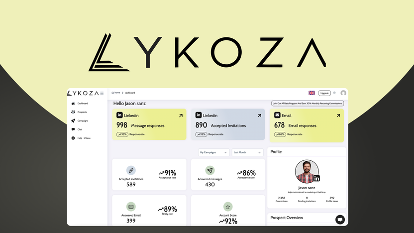 Lykoza Sales Outreach: Unbeatable Lead Gen Lifetime Deal