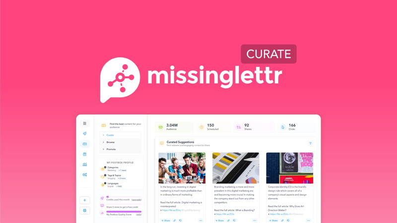 Missinglettr Curate