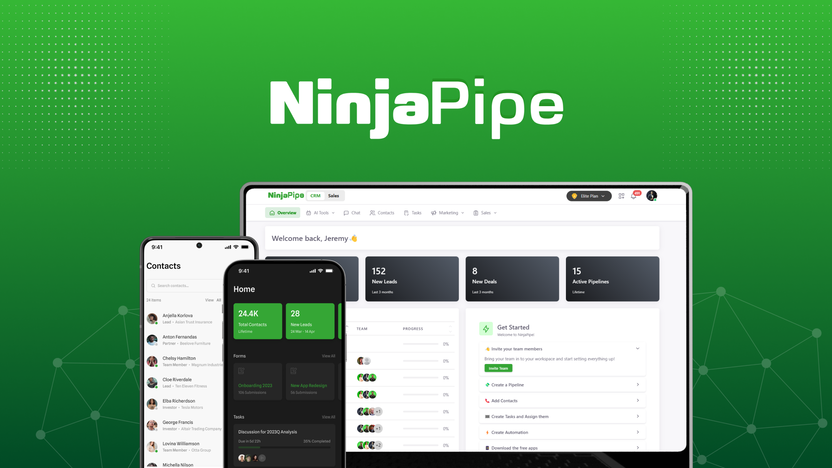 Ninjapipe Lifetime Deal Review: Best Ai-Powered CRM Sales Software 1 Ninjapipe Lifetime Deal Review: Best Ai-Powered CRM Sales Software