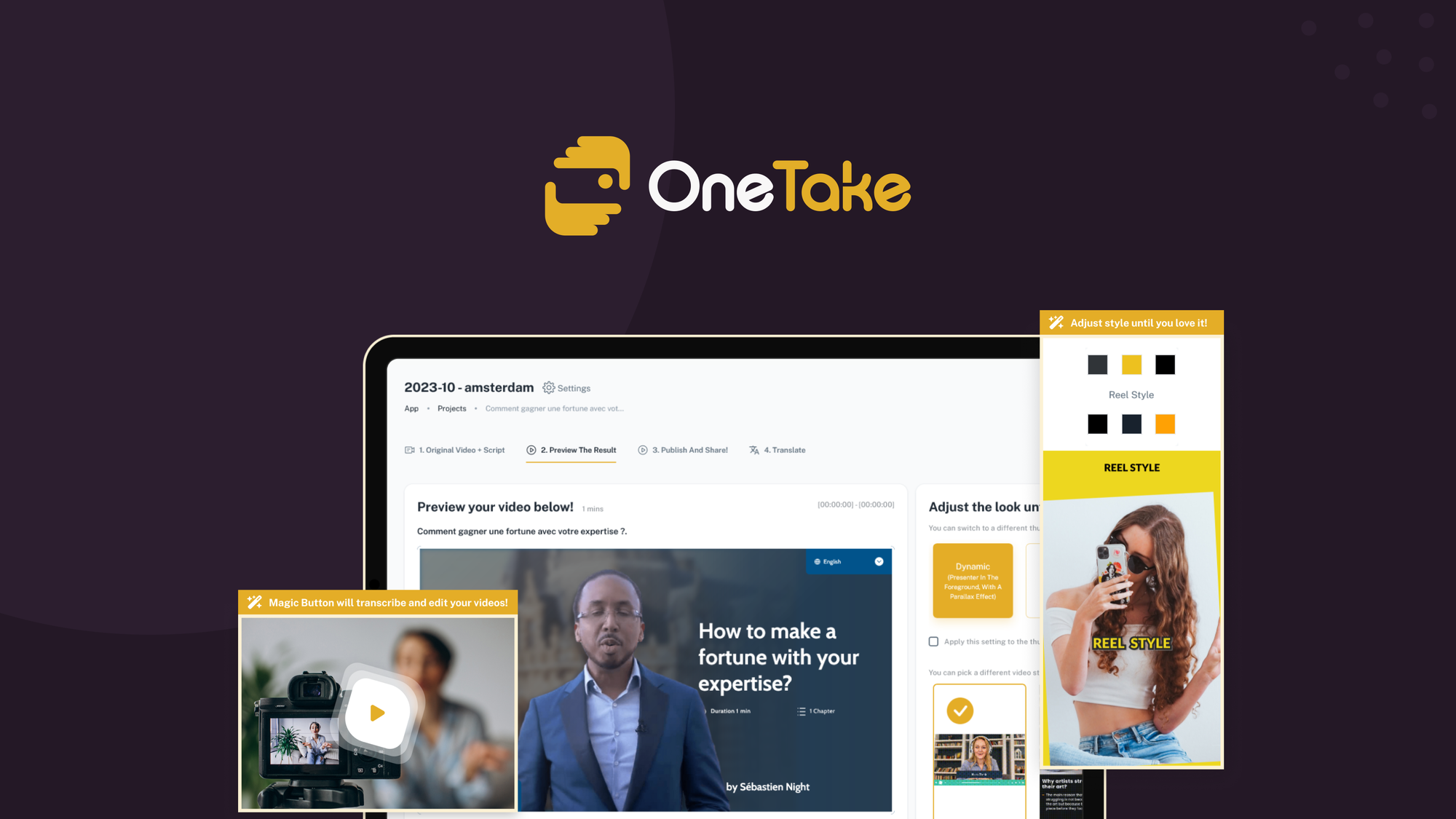 OneTake AI logo