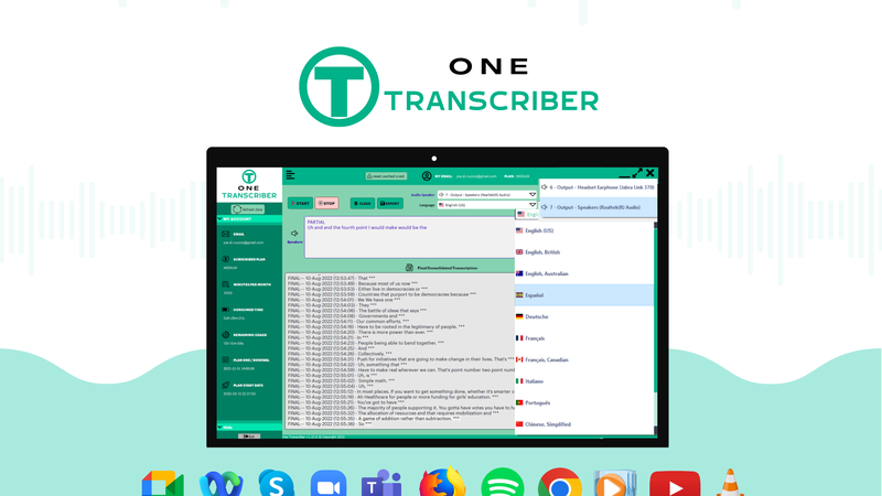 One Transcriber