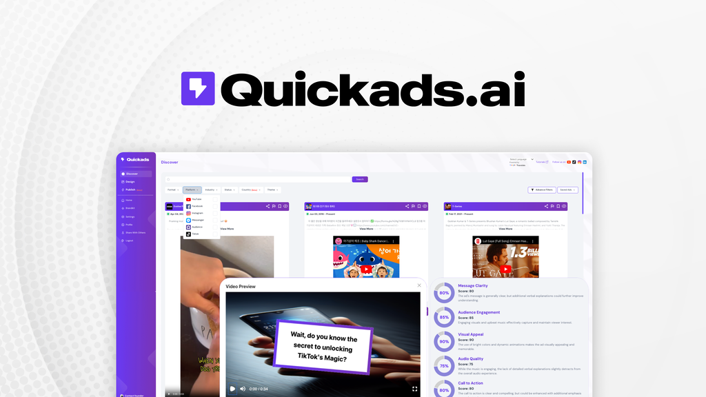 Thumbnail for: Use AI To Analyze And Create Market Tested Ad Creatives That Are On-Brand! | Quickads