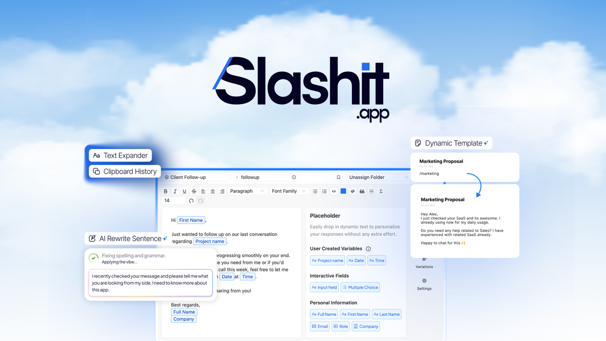 Slashit App Review — AI Text Expander & Hotkey Rewriter