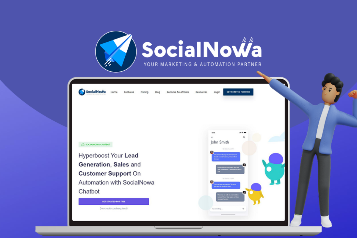 SocialNowa Chatbot - Plus exclusive logo